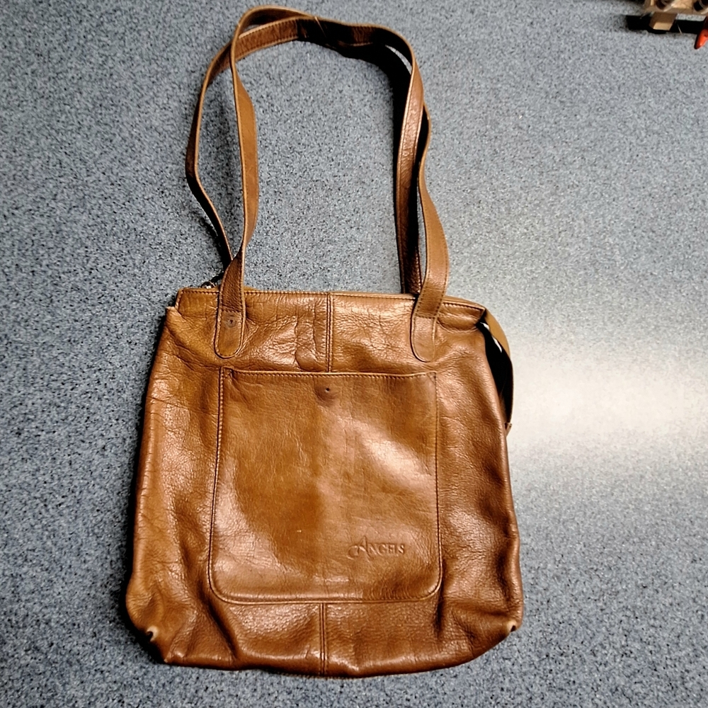 Vintage American Angels Genuine Leather Shoulder Bag